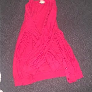 Hot pink Loft Cardigan